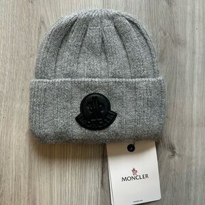Gray Moncler Beanie